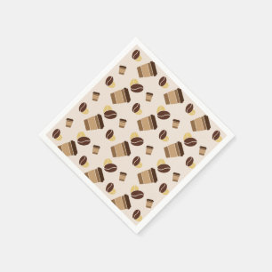 Modernes Café Café Barista Name des Personals Serviette