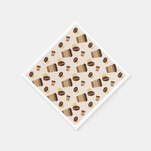 Modernes Café Café Barista Name des Personals Serviette (Ecke)