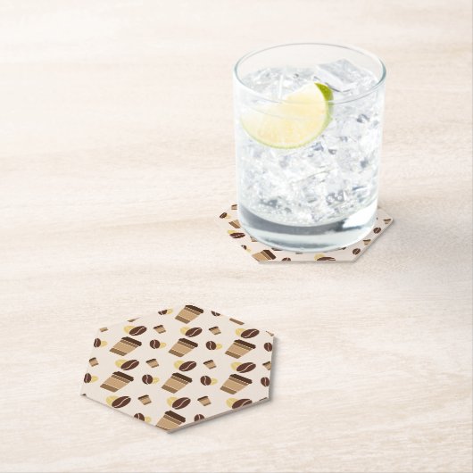 Modernes Café Café Barista Name des Personals Untersetzer (Vor Ort)