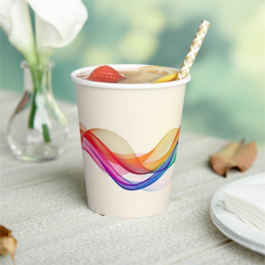 Modernes Café oder Bar Custom Barista Pappbecher (In Situ)