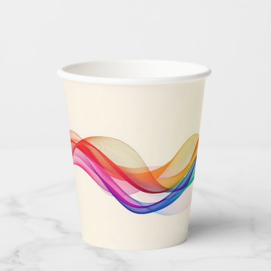 Modernes Café oder Bar Custom Barista Pappbecher (Vorderseite)