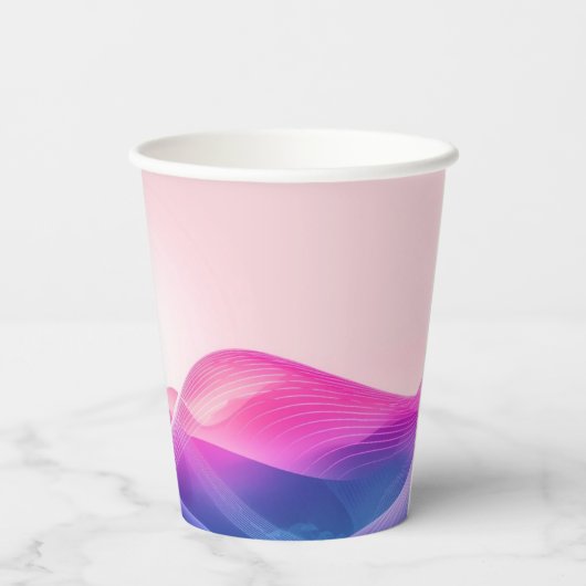 Modernes Café oder Bar Custom Barista Pappbecher (Rückseite)