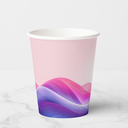 Modernes Café oder Bar Custom Barista Pappbecher (Vorderseite)