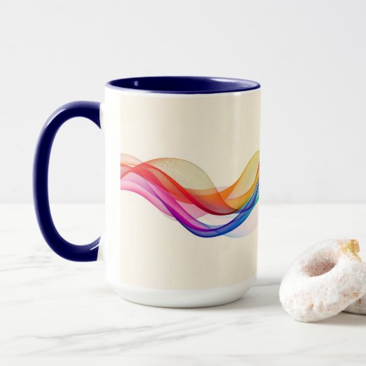 Modernes Café oder Bar Custom Barista Tasse (Mit Donut)
