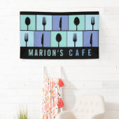 Modernes Café Restaurant Lebensmittel nach Maß Banner (Insitu)