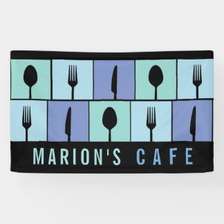 Modernes Café Restaurant Lebensmittel nach Maß Banner