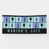 Modernes Café Restaurant Lebensmittel verwendet Cu Banner (Horizontal)