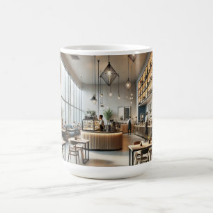 Modernes Café Tasse Watercolor Malerei