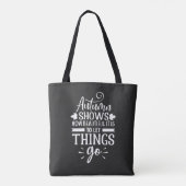 Modernes Calligrafie-Herbstangebot Tasche (Rückseite)