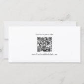 Modernes Calligrafy Business QR Geschenkgutschein (Rückseite)