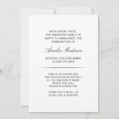 Modernes Calligrafy Ink Script Graduate Foto Ankündigung (Rückseite)