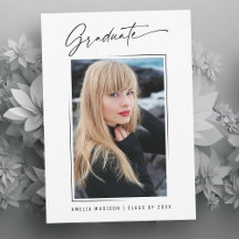 Modernes Calligrafy Ink Script Graduate Foto