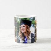 Modernes Calligraph Custom 3 Foto Einfaches Abschl Kaffeetasse (Mittel)