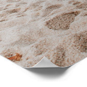 Modernes Calligraphie-Foto Hochzeitsempfang Poster (Ecke)