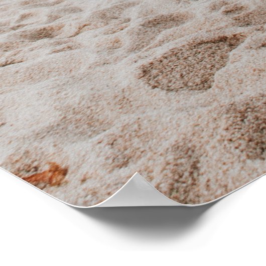 Modernes Calligraphie-Foto Hochzeitsempfang Poster (Ecke)