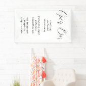 Modernes Calligraphy Fabric Bar Menu Wedding Sign Banner (Insitu)