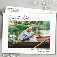 Modernes Calligraphy Ink Pen Foto Save the Date