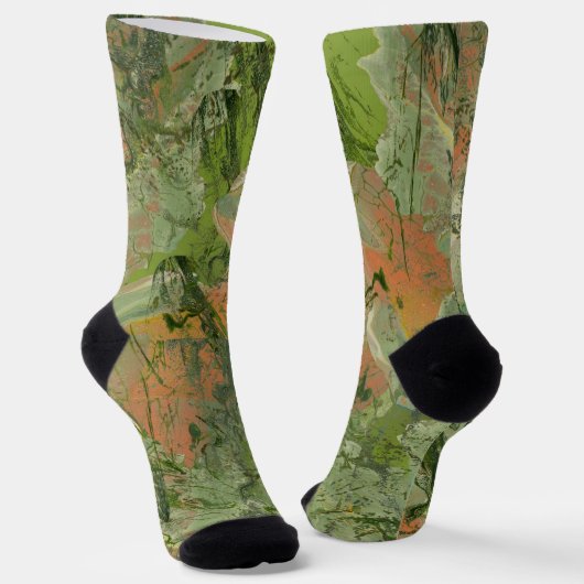 Modernes Camouflage Design Socken (Gewinkelt)
