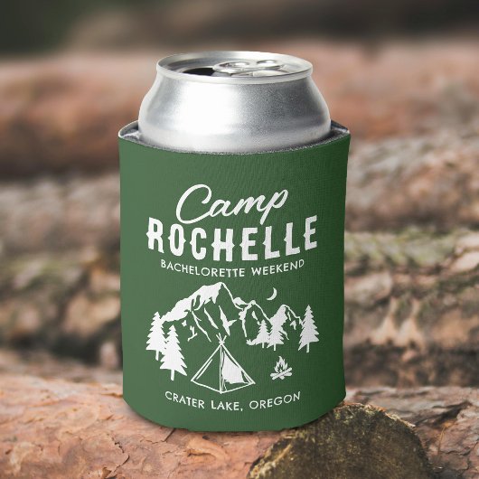 Modernes Camping Bachelorette Dosenkühler