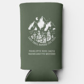 Modernes Camping Bachelorette Wochenende Selters Dosenkühler (Vorderseite)