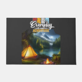 Modernes Camping und Reisen Fußmatte