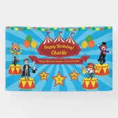 Modernes Cartoon Circus Kids-Party-Banner Banner (Horizontal)