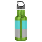 Modernes Cartoon Haus Wasserflasche aus dem Mittel (Rückseite)