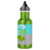 Modernes Cartoon Haus Wasserflasche aus dem Mittel (Rechts)