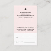 Modernes Cartoon Visitenkarte (Rückseite)