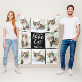 Modernes Cat Lover Pet Personalisiert 8 Fotomateri Fleecedecke
