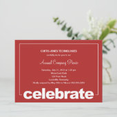 Modernes Celebration Corporate/Business Party Invi Einladung (Stehend Vorderseite)