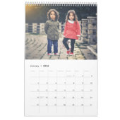 Modernes Chalk Script Snowflakes Foto Kalender (Jan 2026)