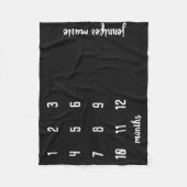 Modernes Chalkboard Baby Milestone Baby Blanket Fleecedecke (Vorderseite)