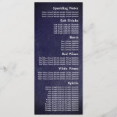 Modernes Chalkboard, Restaurant Slimline Menükarte (Rückseite)