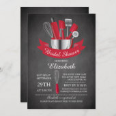 Modernes Chalkboard Stock Das Brautparty Küche Einladung (Vorne/Hinten)