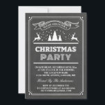 Modernes Chalkboard Typografie Weihnachts-Party Einladung<br><div class="desc">Mit diesen vordefinierten Vorlagen können Sie Ihre Einladung ganz einfach so gestalten, dass Sie sie ganz individuell gestalten können. Für weitere Anpassungen klicken Sie bitte auf den Link "Weiter anpassen" und verwenden Sie unser benutzerfreundliches Designwerkzeug, um diese Vorlage zu ändern. Wenn Sie Thicker-Papiere / Matte Finish bevorzugen, können Sie den...</div>