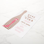 Modernes Champagner Rosé Before Vows Brautparty Folieneinladung (Gedreht)