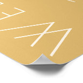 Modernes Champagner Tonal Foto Hochzeit Willkommen Poster (Ecke)