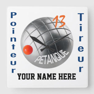 Modernes, charakteristisches Boule-Design personal Quadratische Wanduhr