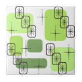 Modernes Chartreuse Green aus dem Mittelalter Fliese (Vorderseite)