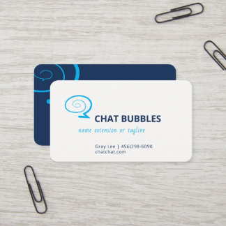 Modernes Chat-Blasen-Logo | Bearbeitbare Farbe | Visitenkarte