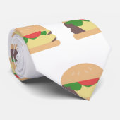Modernes Cheeseburger Lover Feinschmecker Junk Foo Krawatte (Gerollt)