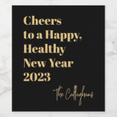 Modernes Chef Personalisiertes Flaschenetikett Weinetikett (Einzelnes Label)