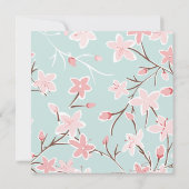 Modernes Cherry Blossom Brautparty Einladung (Rückseite)