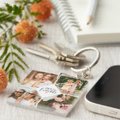 Modernes Chic Best Friend BESTE FREUNDIN Foto Schlüsselanhänger (Vorderseite rechts)