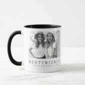 Modernes Chic Best Friends BESTE FREUNDIN Foto Tasse (Links)