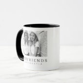 Modernes Chic Best Friends BESTE FREUNDIN Foto Tasse (Vorderseite Links)