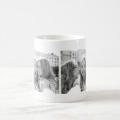 Modernes Chic Best Friends Besties Custom Foto Kaffeetasse (Mittel)