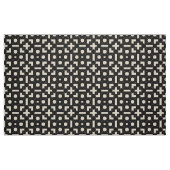 Modernes Chic Black & Beige Geometric-Muster Stoff (Fat Quarter (45,7 x 55,9 cm))