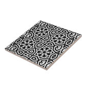 Modernes Chic Black & White Geometric-Muster Fliese (Seite)